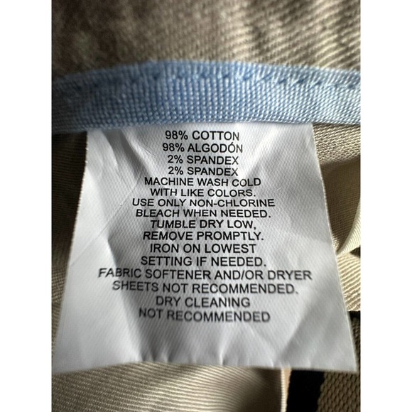 NAUTICA School Uniform Khaki Adjustable Waist size Boys 20 Regular - Picture 5 of 7